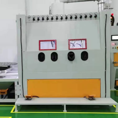 昭通高效生产，从箱体手动喷砂机开始，提升零部件质量